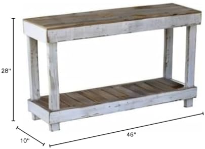 Mcchristian 46" Solid Console Table, Reclaimed Wood, Pine Top - Image 2