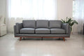Mega Solutions Savoy Full All Around Front and Back Italian Leather Sofa 89" by Mega+Solutions