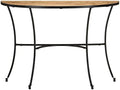 Half-Circle Solid Mango Wood Side Table 43.3 Inch by Unknown