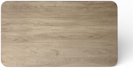 24" x 42" Rectangular Reversible White/Gray Slate Laminated Table Top, by Mix.Home