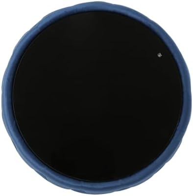 30" Round Velvet Ottoman Coffee Table, Button Tufted Coffee Table - Image 6