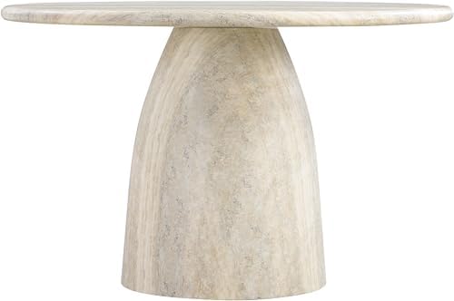 Meridian Furniture 701Travertine-T Cosenza Collection Art Deco 48.5" - Image 5
