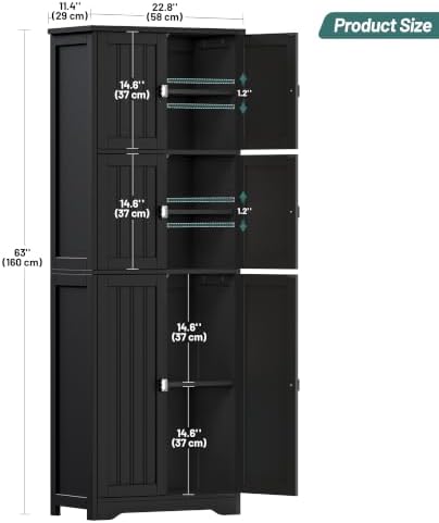 Tall Bathroom Storage Cabinet - Image 3