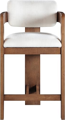 Meridian Furniture Sacha Linen Blend Counter Stool - Image 4