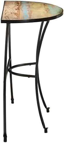 Side Table 43.3"x15.7"x30.3" Solid Reclaimed Wood End Table End Tables Living - Image 4