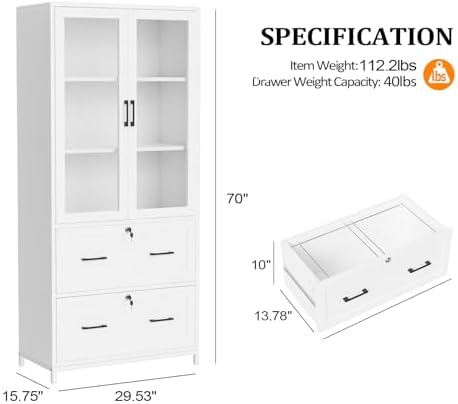 VINGLI Lateral File Cabinet - Image 2