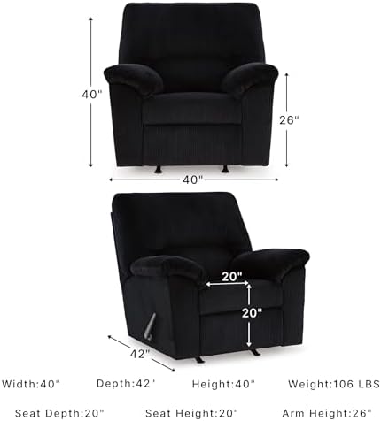Signature Design by Ashley SimpleJoy Rocker Recliner - Image 3