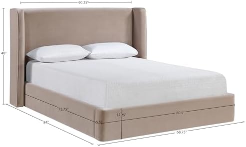 Meridian Furniture B1283Taupe-F Kendall Collection Modern | Contemporary Full - Image 3