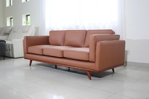 Mega Solutions Savoy Full All Around Front and Back Italian Leather Sofa 89" - Image 2