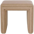 HomePop 19" Modern Channel Tufted Ottoman by HomePop