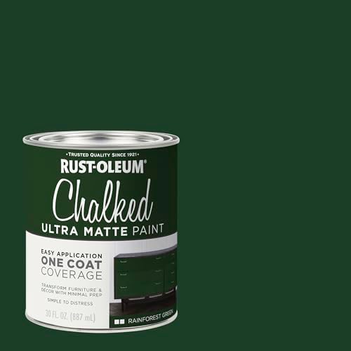 Rust-Oleum Chalked All-in-One Ultra Matte Forest Green Spray Paint - Image 2