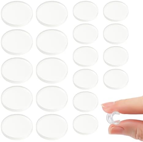 Clear Glass Table Top Pads Two Sizes Non-Adhesive Silicone Rubber Bumpers by Unknown