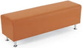 OmySalon Waiting Room Bench Seating Faux Leather, 53.9’’ Office Guest Chair by OmySalon
