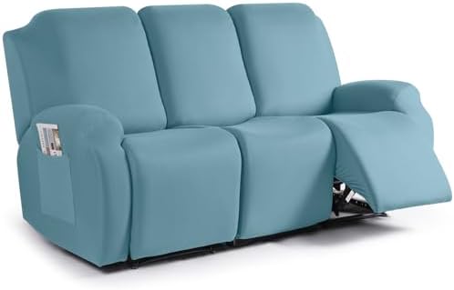 TAOCOCO Recliner Sofa Slipcover, 3 Pieces Polyester Fabric Stretch Sofa Covers by TAOCOCO