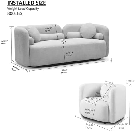 3-Piece Curved Sofa Set - Image 2