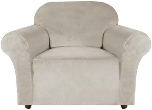 Turquoize Stretch Velvet Chair Cover Sofa Chair Covers by Turquoize