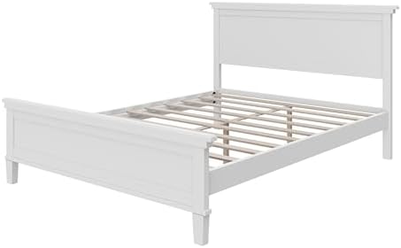 Merax King Size Bed Frame with Headboard and Tapered Legs - Image 7
