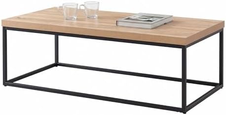 CENSI 47-Inch Natural Oak Coffee Table/Center Table - Image 5