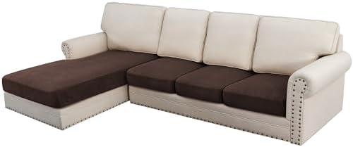 H.VERSAILTEX Velvet Stretch Sectional Couch Covers by HVERSAILTEX