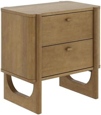 Nathan James Solace Mid Century Modern 2 Drawer Nightstand - Image 7
