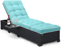 Outdoor Chaise Lounge Chair Cushion, Waterproof Non-Slip Patio Chaise Lounge by Tycdiose