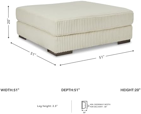Signature Design by Ashley Lindyn Oversized Accent Square Ottoman - Image 3