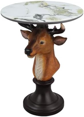 Realistic Deer Head Accent End Table - Image 3