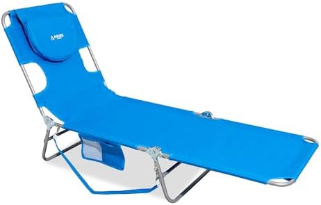 Beach Lounge Chair, Outdoor Chaise Lounger by AruruOutdoors