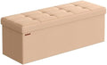 SONGMICS 43.3 Inches Folding Storage Ottoman Bench, Load 660 lb by SONGMICSbySONGMICSHOME