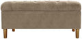 HomePop 40" Ainsley Button Tufted Storage Bench by HomePop
