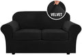 H.VERSAILTEX Real Velvet Plush 3 Piece Stretch Sofa Covers Couch Covers by HVERSAILTEX