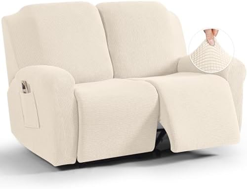 TAOCOCO Stretch Loveseat Recliner Covers 6 Piece by TAOCOCO