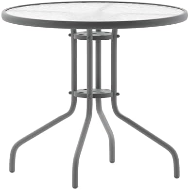 Flash Furniture 31.5 in Metal Round Table by FlashFurniture