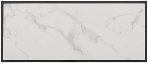 SAFAVIEH Home Collection Edgefield White Marble/Black Console Table - Image 5