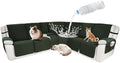 Waterproof Sectional Reclining Couch Covers L Shaped Recliner Sectional Sofa by ROFASVCO
