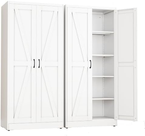 White Metal Storage Cabinet by RISTERN