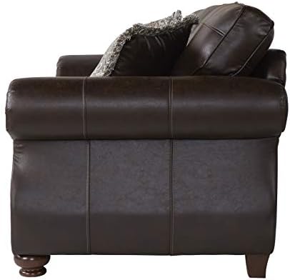 Leinster Faux Leather Loveseat - Image 4