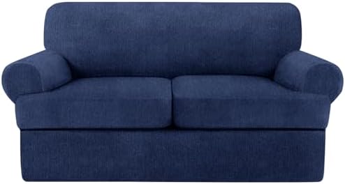 T Cushion Loveseat Slipcover 3 Pieces Sofa Covers by Jcones