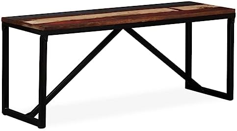 SKM Bench Solid Reclaimed Wood 110x35x45 cm - Image 7
