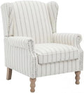 Mid Century Floral Wingback Chair by Unknown