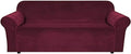 H.VERSAILTEX Stretch Velvet Sofa Covers Large Couch Covers Sofa Slipcovers by HVERSAILTEX