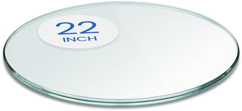 Dulles Glass 22" Round Glass Table Top, 3/8" Thick Clear Tempered Replacement by DullesGlass