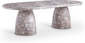 Meridian Furniture 708Brown-T Cosenza Collection Art Deco 96" Indoor/Outdoor by Unknown