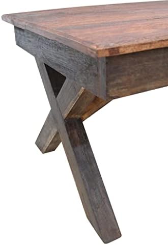 Coffee Table Solid Reclaimed Wood 43.3"x23.6"x17.7", Side Table, Center Table - Image 4