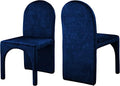 Meridian Furniture 803Navy-SC Summer Collection Modern | Contemporary Velvet by Unknown