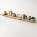 Acovy 72" Unfinished Solid Reclaimed Wood Floating Shelves, Rustic Heavy-Duty by Acovy