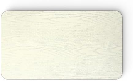 24" x 42" Rectangular Reversible White/Gray Slate Laminated Table Top, - Image 3