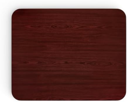 30" x 42" Rectangular Reversible Cherry/Black Laminated Table Top, Commercial by Mix.Home