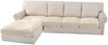 H.VERSAILTEX Velvet Stretch Sectional Couch Covers by HVERSAILTEX