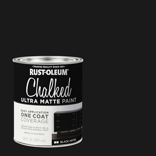 Rust-Oleum Chalked All-in-One Ultra Matte Black Abyss Spray Paint - Image 2